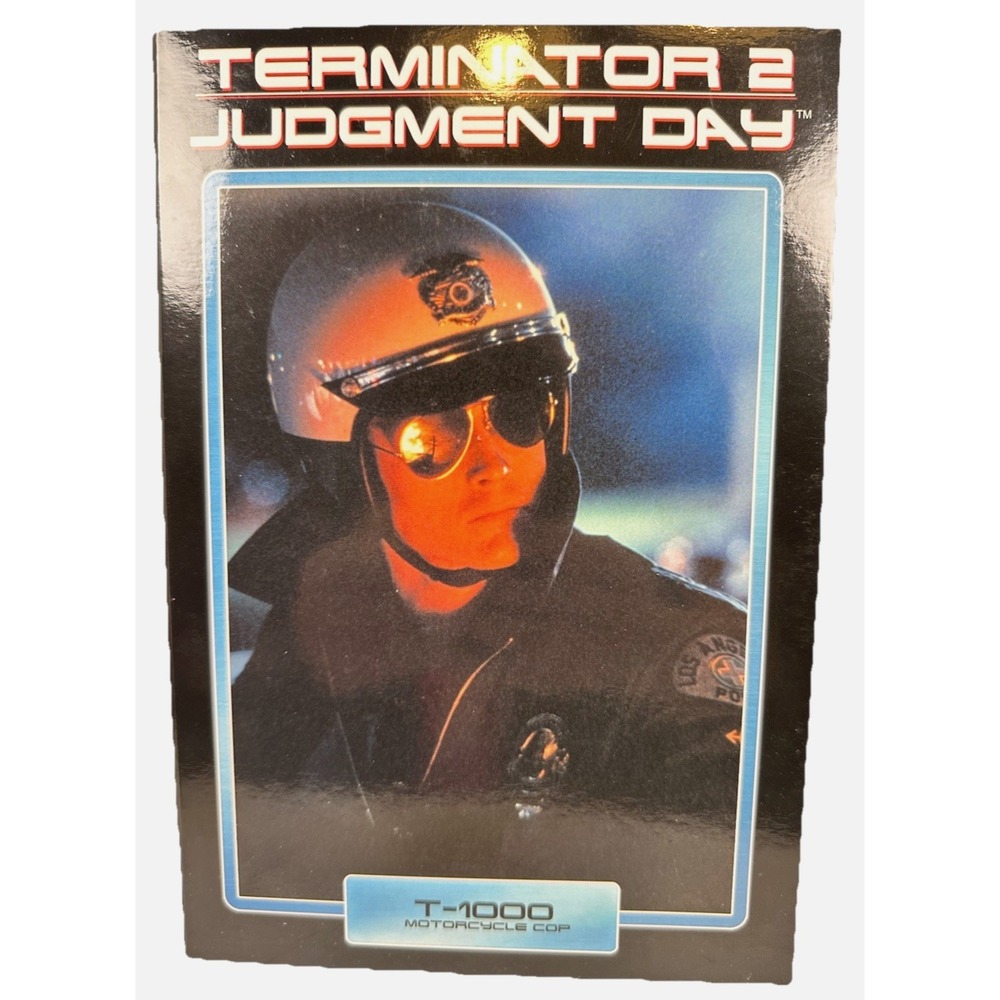 NECA Terminator 2 T-1000 Motorcycle Cop Action Figure Reel Toys‎ Boxed